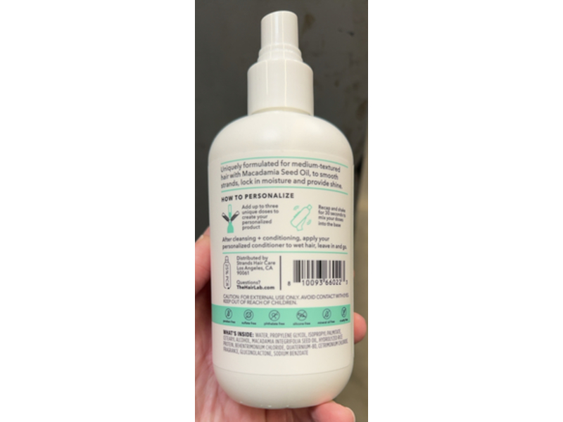 The Hair Labs By Strands Smoothing Leave-In-Conditioner, Macadamia Seed Oil, 7 fl oz/207 mL