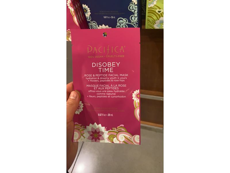 Pacifica Disobey Time Facial Mask - Rose and Peptide 1 Pc