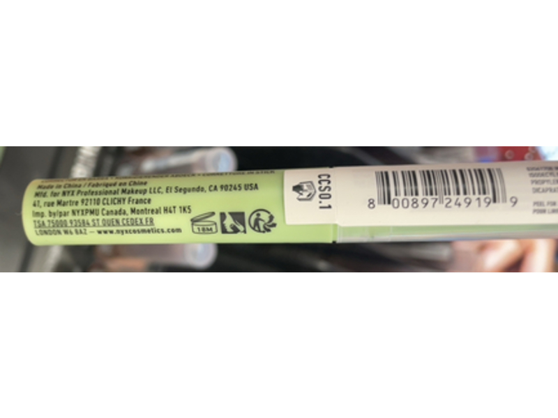 Nyx Professional Makeup Pro Fix Stick Correcting Concealer, 0.1 Green, 0.05 oz/1.6 g