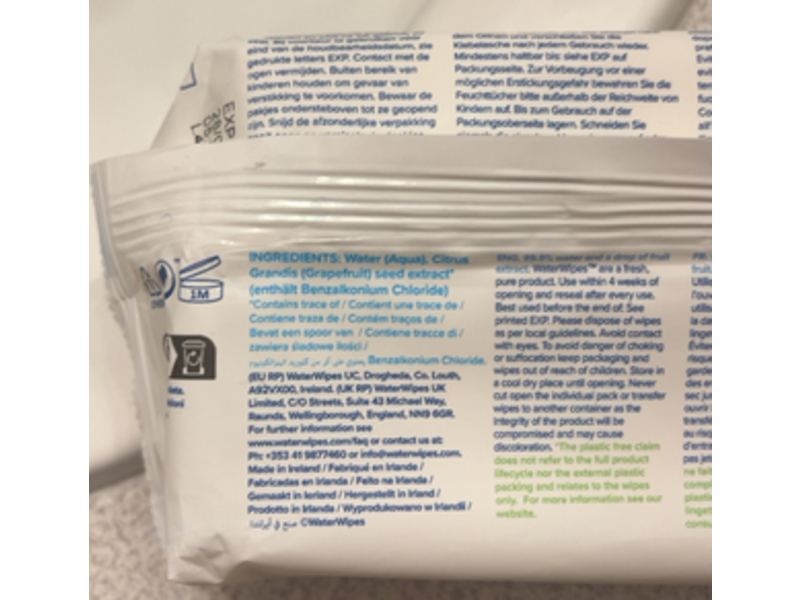 WaterWipes Baby Wipes, 60 Count, Pack Of 3