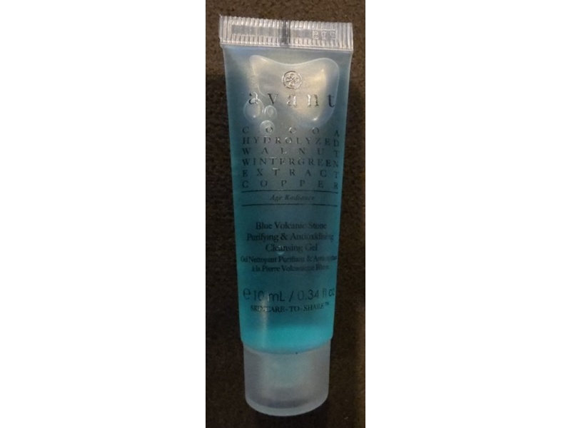 Avant Blue Volcanic Stone Purifying & Antioxidising Cleansing Gel, 0.34 fl oz/10 mL