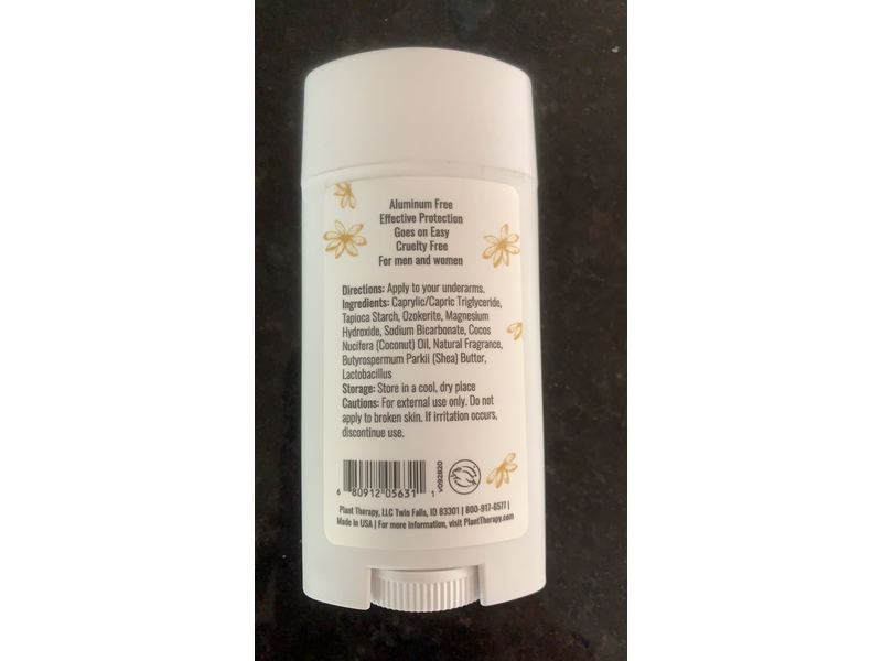 Plant Therapy Natural Deodorant, Tiare Flower, 2.65 oz / 75 g