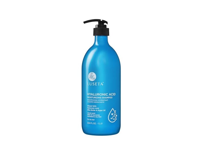 Luseta Hyaluronic Acid Moisturizing Shampoo, Avocado Argan Oil & Shea Butter, 33.8 fl oz/1 L