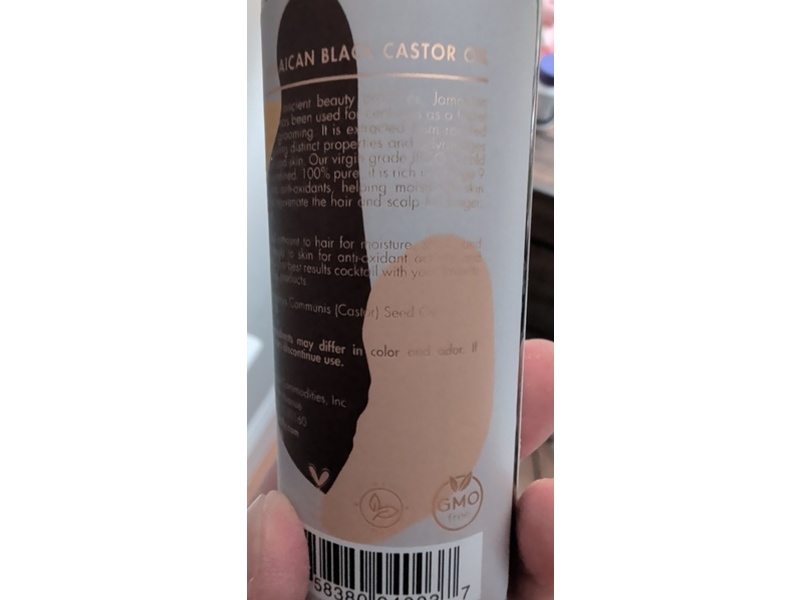 As I Am Pure Oils Virgin Jamaican Black Castor Oil, 4 fl oz/118 mL