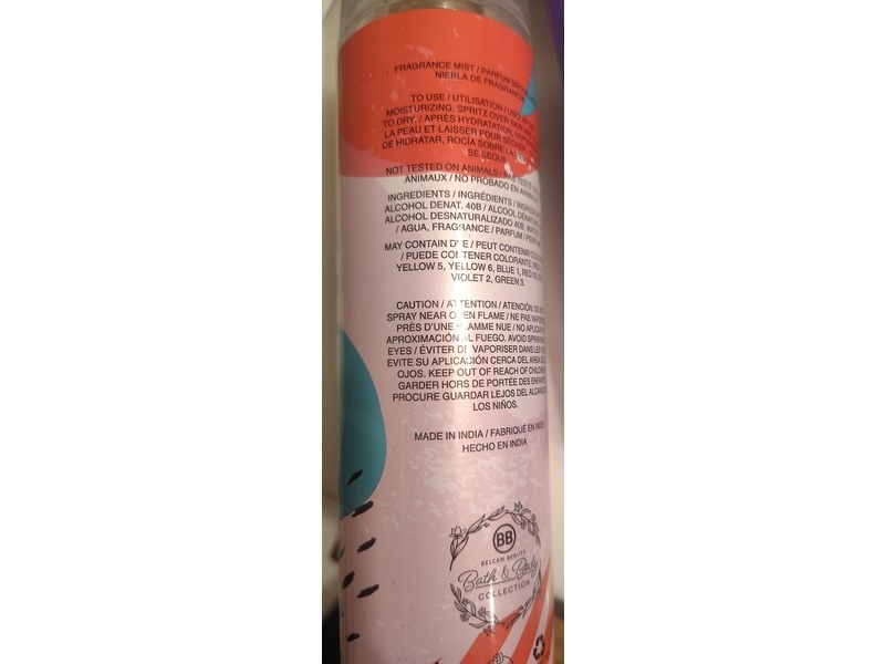 Belcam Beauty Fragrance Mist, Coconut Obsessed, 8.4 fl oz/248 mL