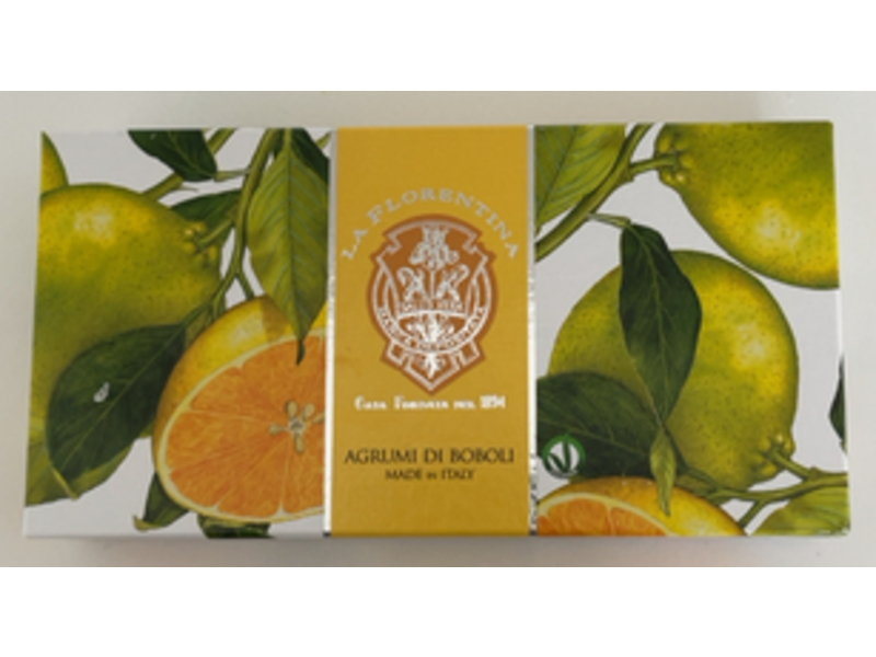 La Florentina Agrumi Di Boboli Bar Soap, Citrus, 15.9 oz/450 g, Pack Of 3