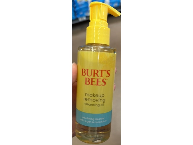 Burt's Bees Makeup Removing Cleansing Oil, Coconut & Argan Oil, 5 fl oz/147.8 mL