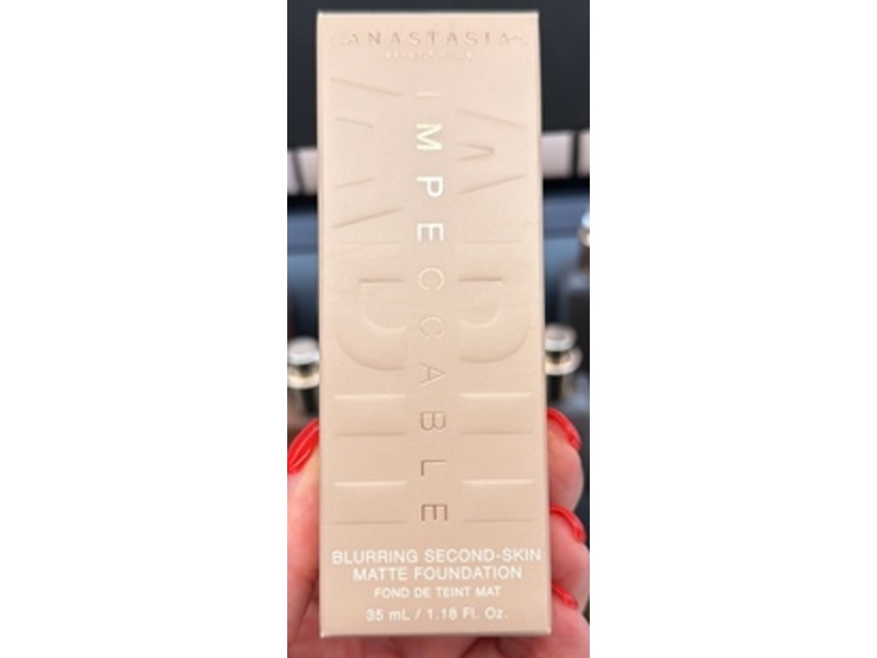 Anastasia Beverly Hills Impeccable Blurring Second Skin Matte Foundation, 1CR, 1.18 fl oz/35 mL