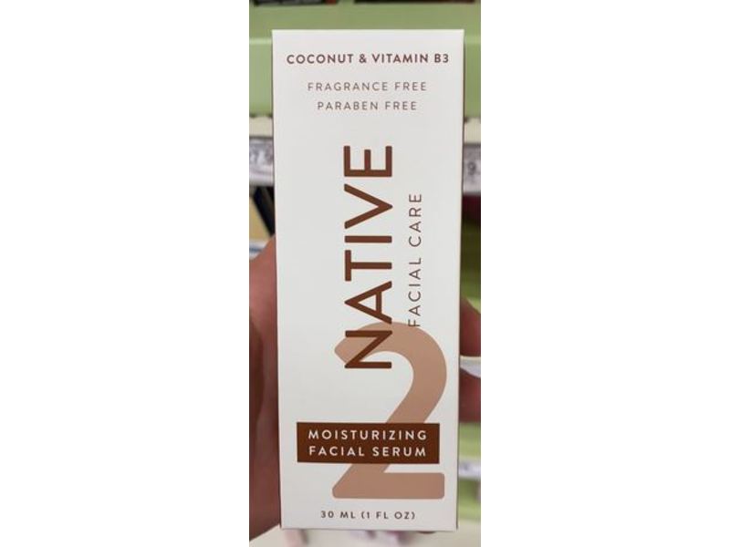 Native Moisturizing Facial Serum, Fragrance Free, 1 fl oz/30 mL