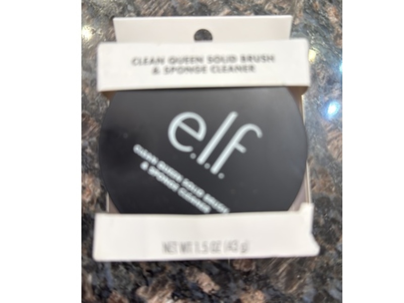 e.l.f. Clean Queen Solid Brush & Sponge Cleaner, 1.5 oz/43 g