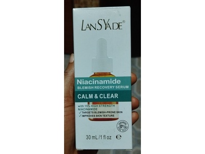 LansYade Niacinamide Blemish Recovery Serum, 1 fl oz/30 mL