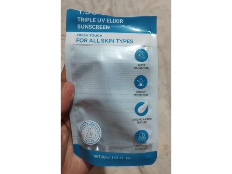 Y.O.U Sunbrella Triple UV Elixir Sunscreen, Fresh Touch, 1.01 fl oz/30 mL