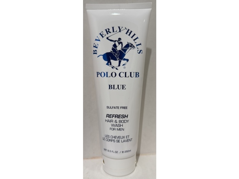 Beverly Hills Polo Club Hair & Body Wash, Blue, 8 fl oz/250 mL