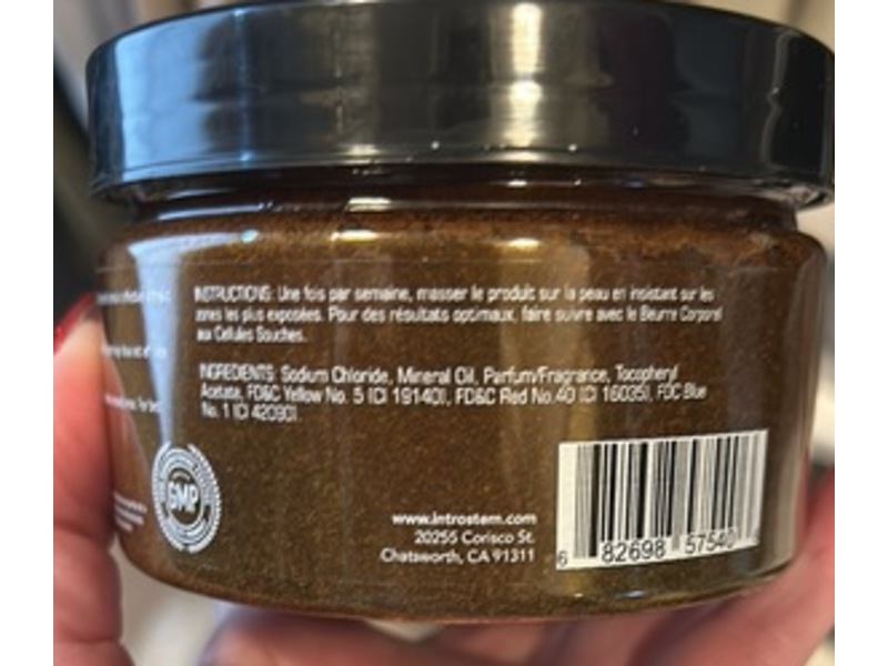 Introstem Stem Cell Exfoliating Scrub, 12.34 oz/350 g
