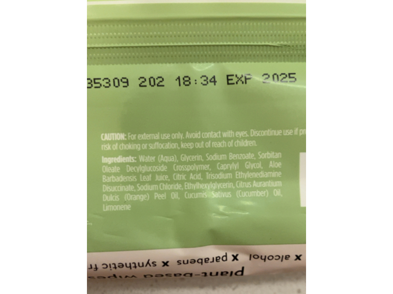 The Honest Company Hydrate + Cleanse Wipes, Aloe & Cucumber, 60 Count
