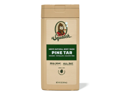 Dr. Squatch Men's Natural Body Wash, Pine Tar, 14 fl oz/414 mL