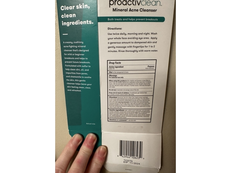 Proactiv Clean Mineral Acne Cleanser Treatment, 6 fl oz/177 mL