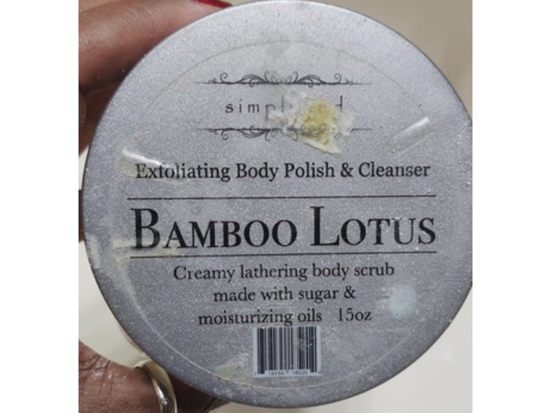 Simplified Exfoliating Body Polish & Cleanser, Bamboo Lotus, 15 oz