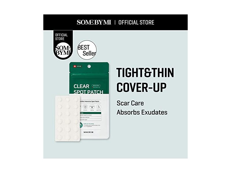 SOME BY MI 30 Days Miracle Clear Spot Patch - Pack of 1, 18 Counts e (10mm 9Counts, 12mm 9Counts) - Hydrocolloid Acne, Zit and Pimple Patches