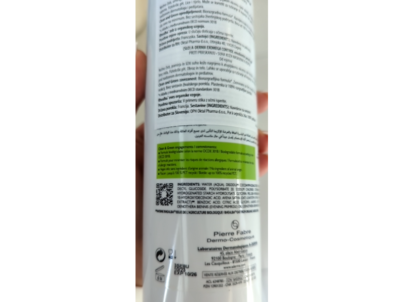 A-Derma Exomega Control Emollient Foaming Gel, 500 mL