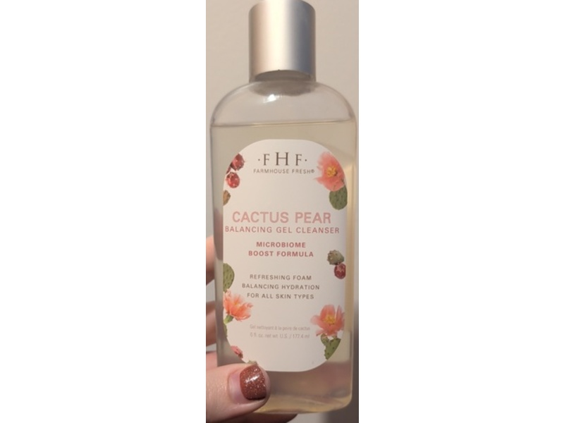Farmhouse Fresh Balancing Gel Cleanser, Cactus Pear, 6 fl oz/177.4 mL