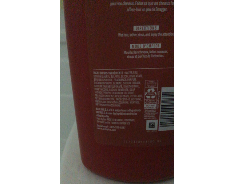 Old Spice 2 In1 Shampoo & Conditioner, Swagger, 39.9 fl oz/1.18 L