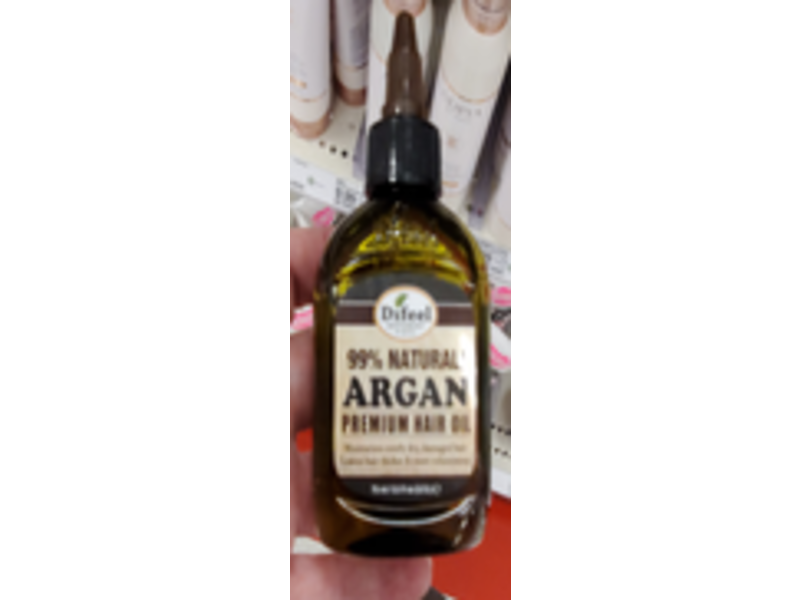 Difeel Premium Natural Hair Oil, Argan, 2.5 fl oz/75 mL
