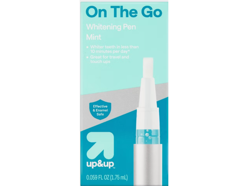 Up&Up On The Go Whitening Pen, Mint, 0.059 fl oz/1.75 mL