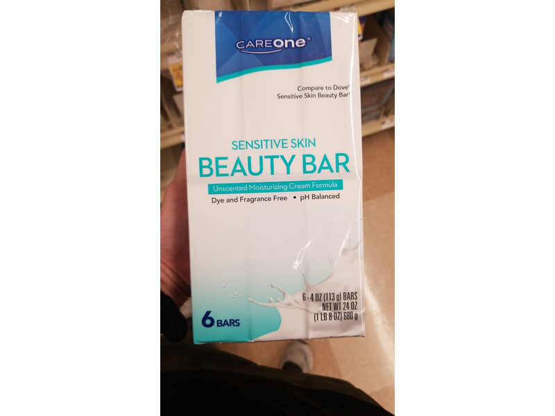 Careone Sensitive Skin Beauty Bar, 24 oz/680 g, 6 Bars