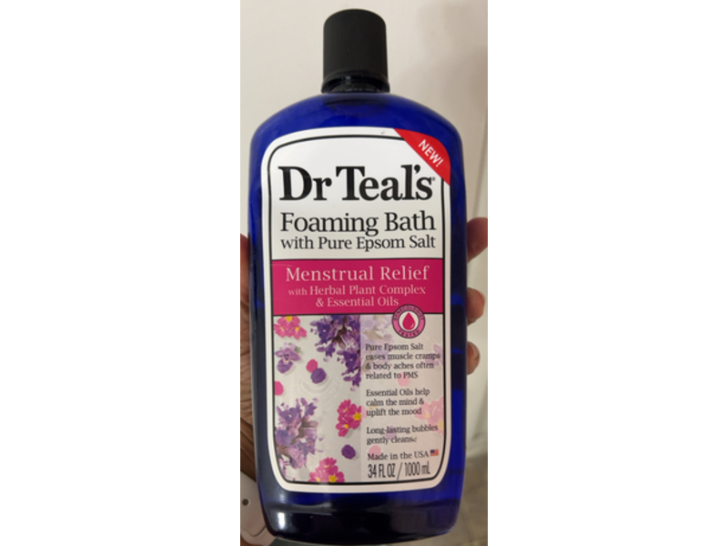 Dr Teal's Foaming Bath, Herbal Plant Complex, 34 fl oz/1000mL
