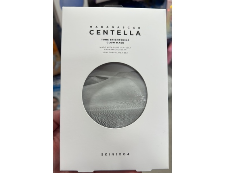 Skin1004 Madagascar Centella Tone Brightening Glow Mask, 0.84 fl oz/25 mL