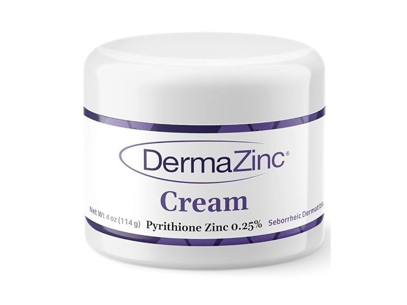 DermaZinc Cream, Pyrithione Zinc 0.25%, 4 oz/114 g