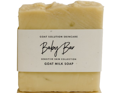 Goat Solution Skincare Baby Bar Soap, Goat Milk, 245 g