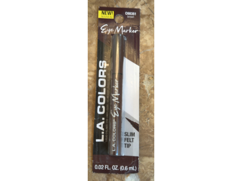 L. A. Colors Eye Maker, Brown, 0.02 fl oz/0.6 mL