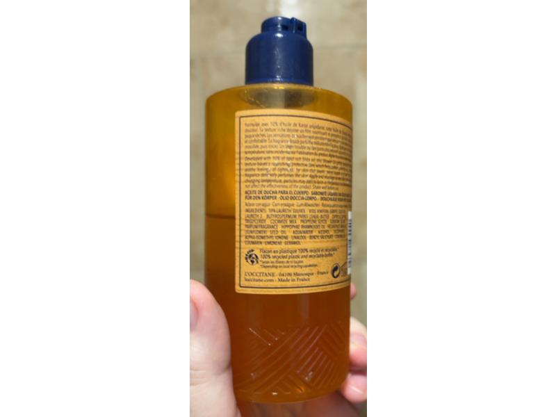 L'Occitane In Provence Body Shower Oil, Shea Oil, 8.4 fl oz/250 mL