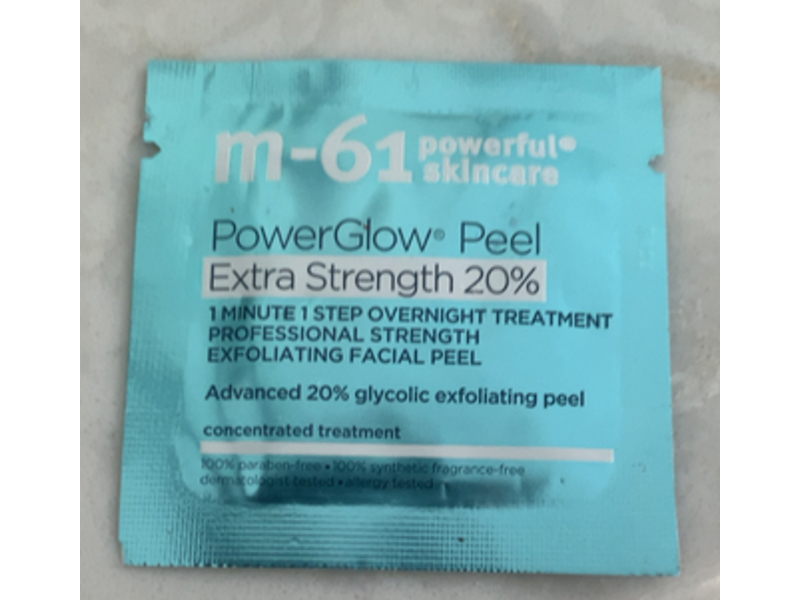 M-61 PowerGlow Exfoliating Facial Peel, Extra Strength 20%, 8 Count