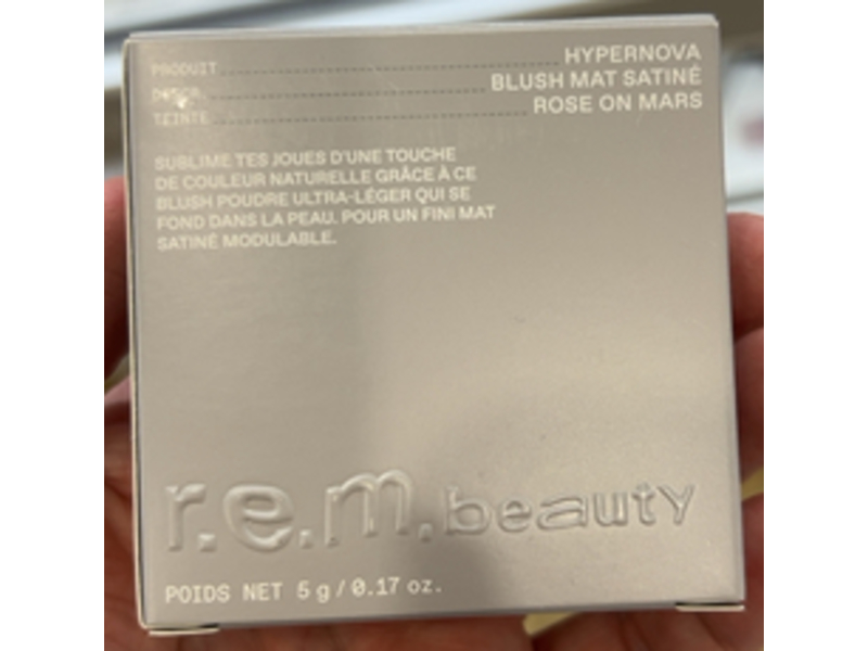 REM Beauty Matte Blush, Rose on Mars, 0.17 oz/5 g