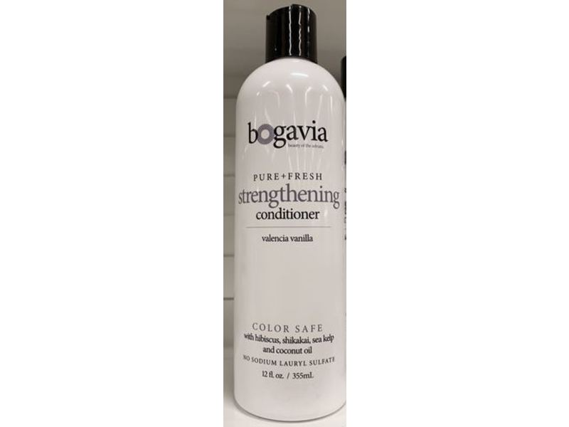 Bogavia Strengthening Conditioner, Pure + Fresh, Valencia Vanilla, 12 fl oz/355 mL