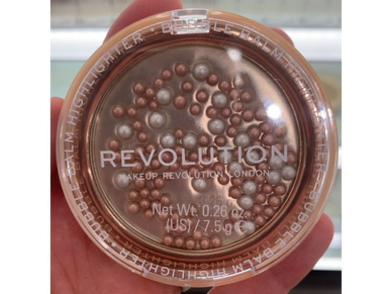 Makeup Revolution Bubble Balm Highlighter, Rose Gold, 0.26 oz/7.5 g