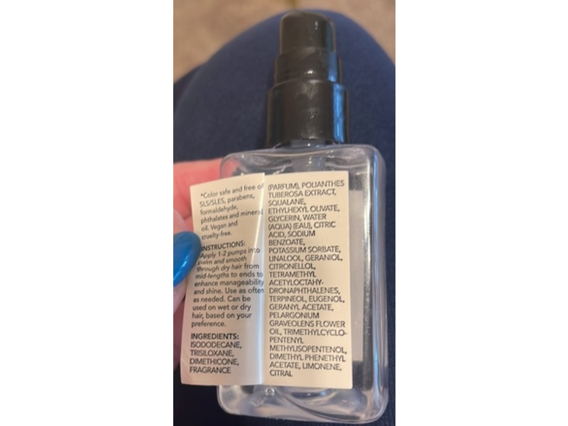 The Hair Edit Scented Dry Oil Hair Serum, Squalane + Tuberose Flower, 2.5 fl oz/75 mL
