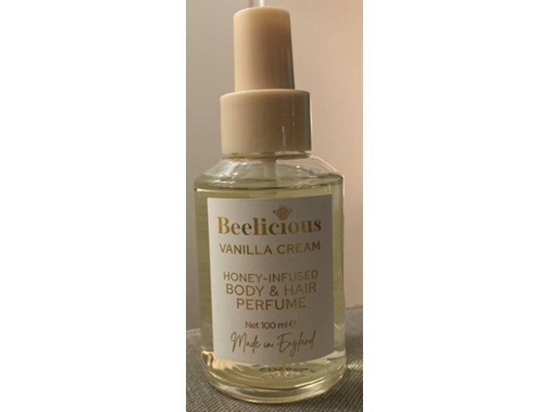 Beelicious Honey-Infused Body & Hair Perfume, Vanilla Cream, 100 mL