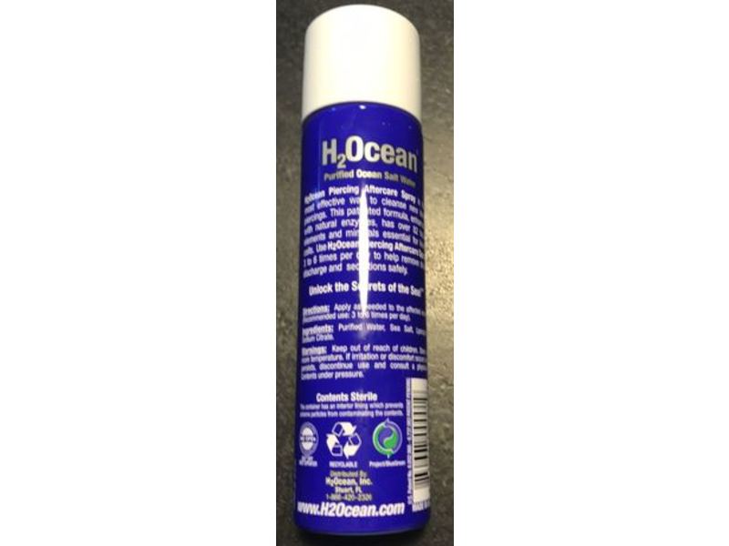H2O Ocean Piercing Aftercare Spray, 4 fl oz/120 mL