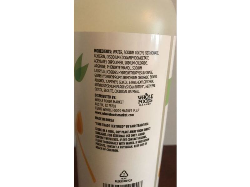 365 Whole Foods Market Body Wash, Colloidal Oatmeal, 32 fl oz/946 mL