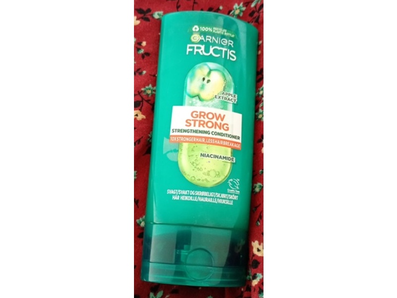 Garnier Fructis Grow Strong Strengthening Conditioner, Apple Extract + Niacinamide, 200 mL