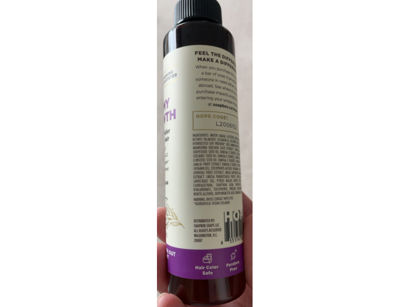 Soapbox Lengthening Vitamin Hair Booster, 5 fl oz/147 mL