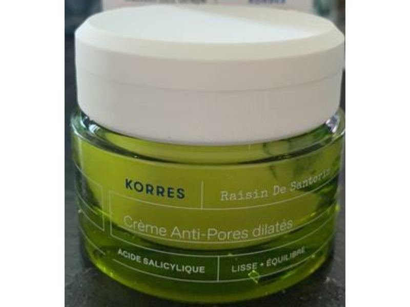Korres Poreless Skin Cream, Santorini Grape, 1.35 fl oz/40 mL