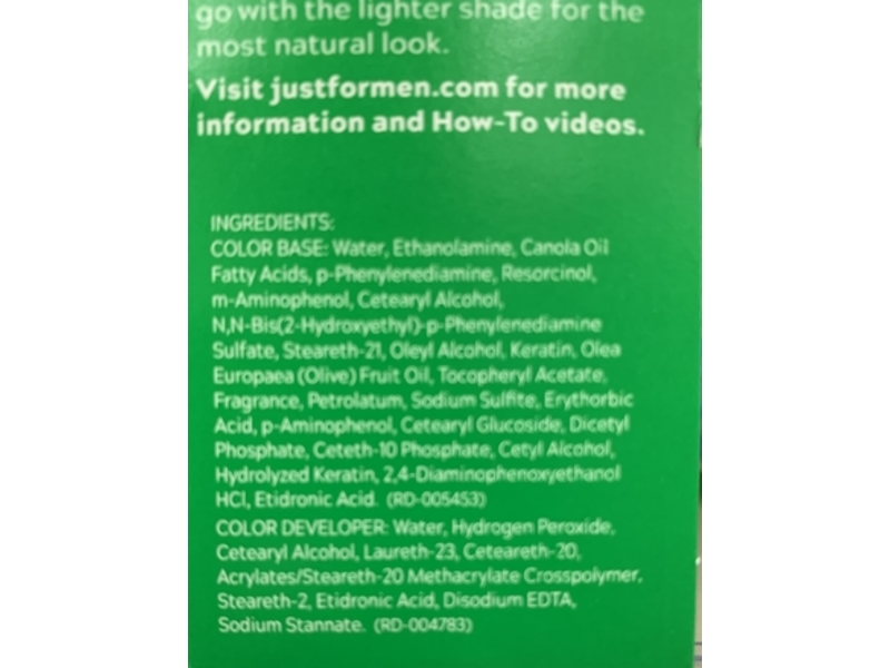 Just For Men Shampoo In Color, Darkest Brown, 1 Application, Pack Of 6