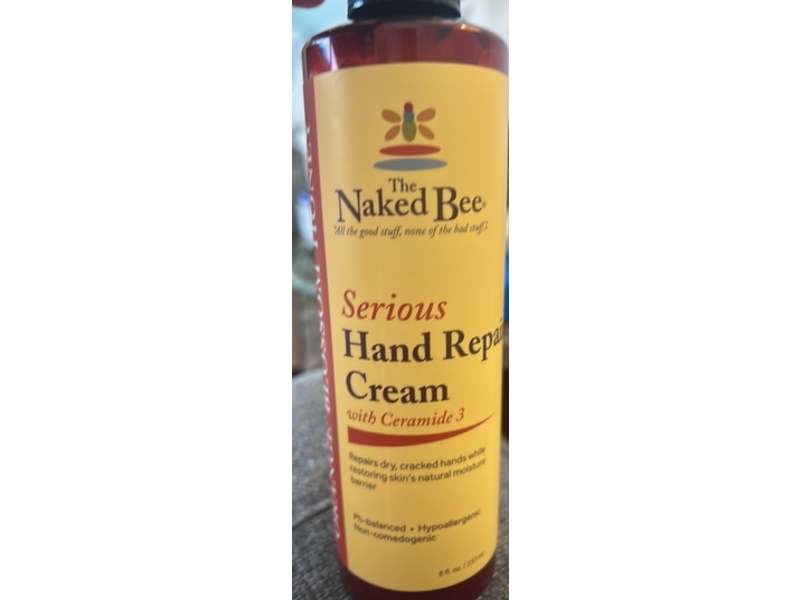 The Naked Bee Serious Hand Repair Cream, Ceramide 3, 8 oz/237 mL