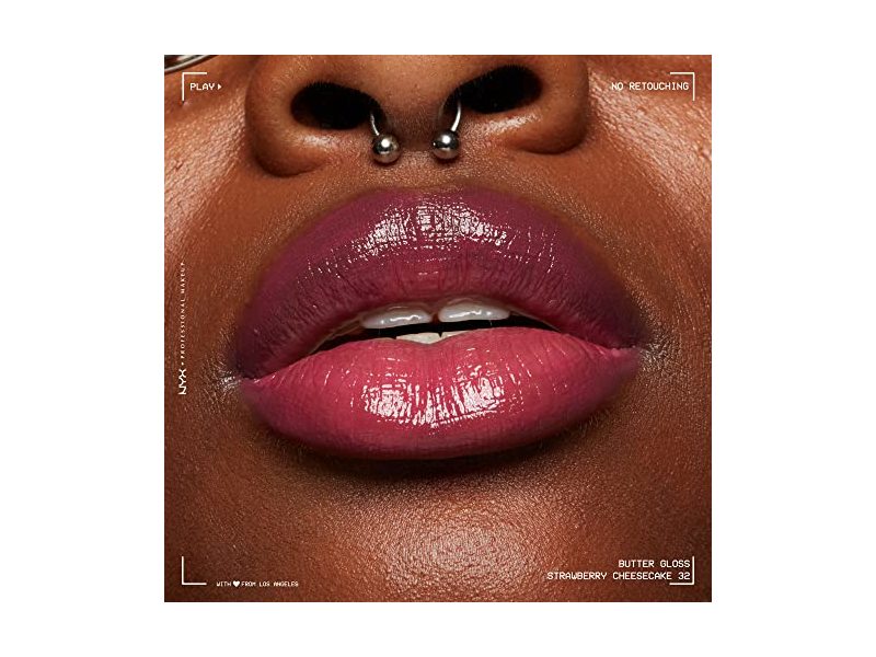 NYX Professional Makeup Butter Gloss, Warm Pink, 0.27 fl oz/8 mL