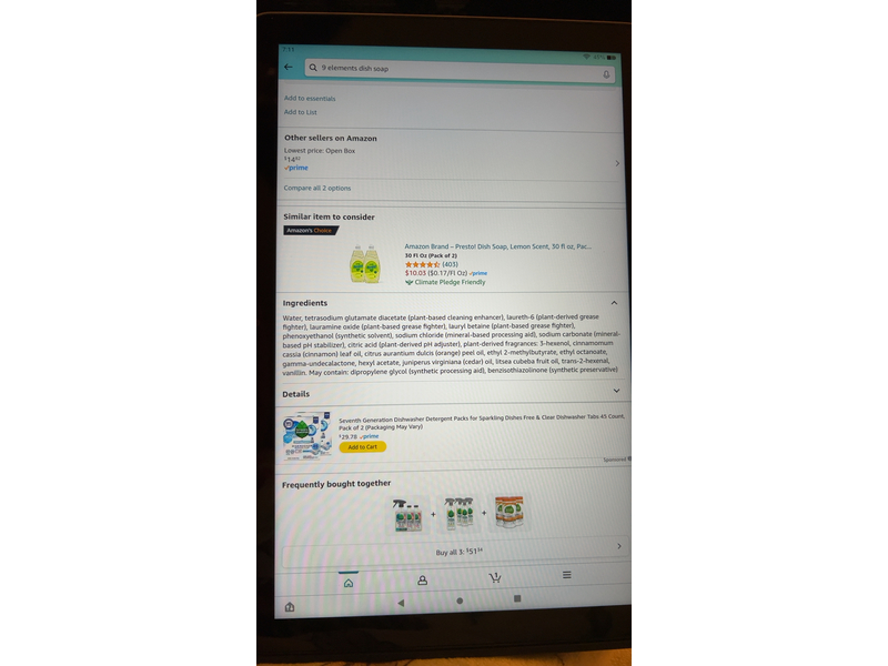 Seventh Generation Foaming Dish Spray, Honeycrisp Apple, 16 fl oz